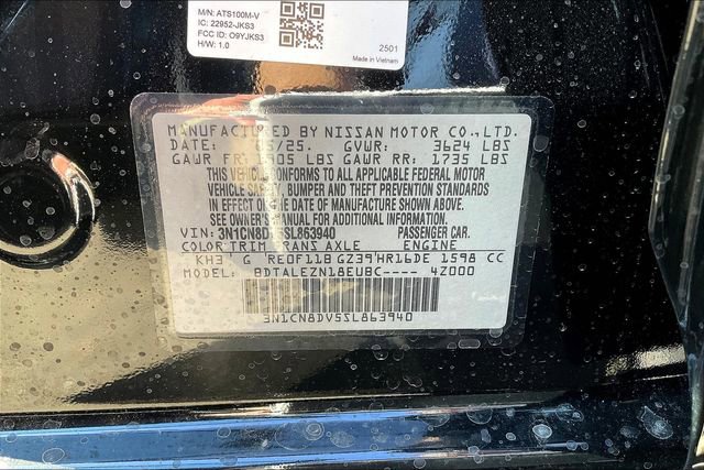 New 2025 Nissan Versa S w/ S Plus Package image 27