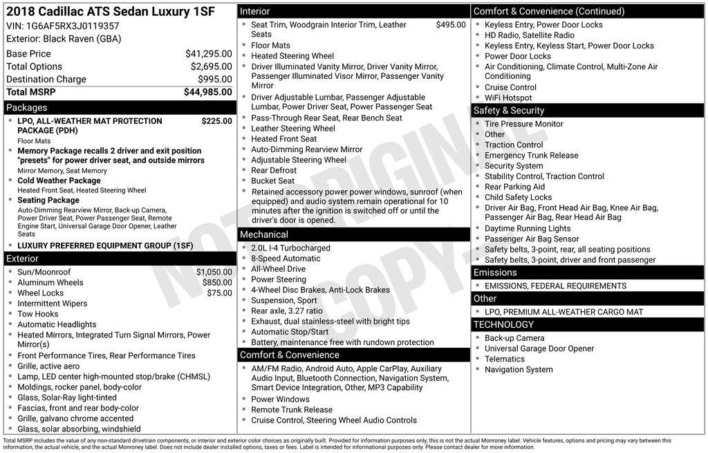 Used 2018 Cadillac ATS Luxury image 26