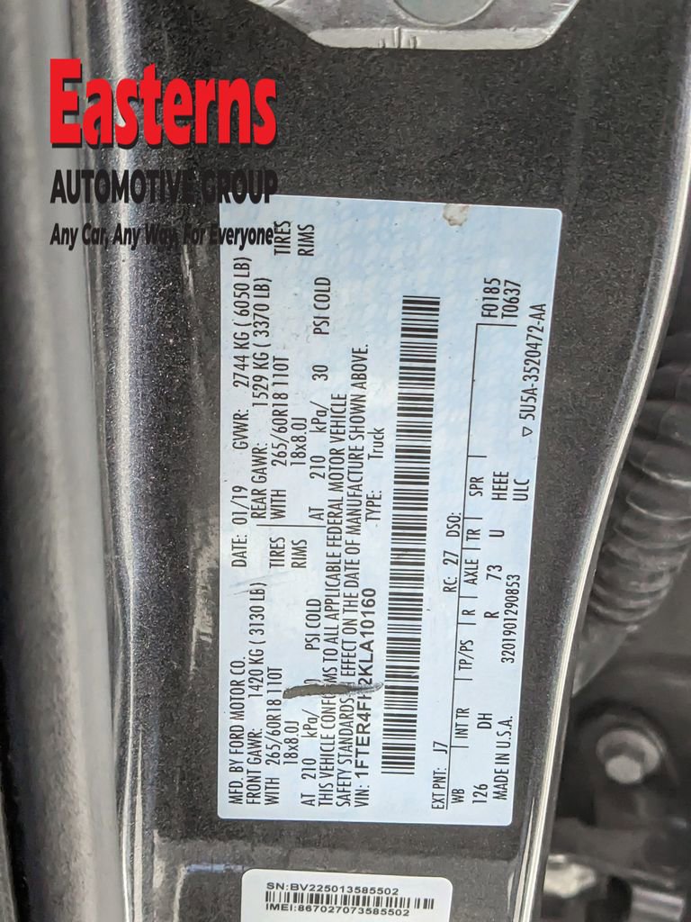 Used 2019 Ford Ranger Lariat w/ Equipment Group 501A Mid image 34