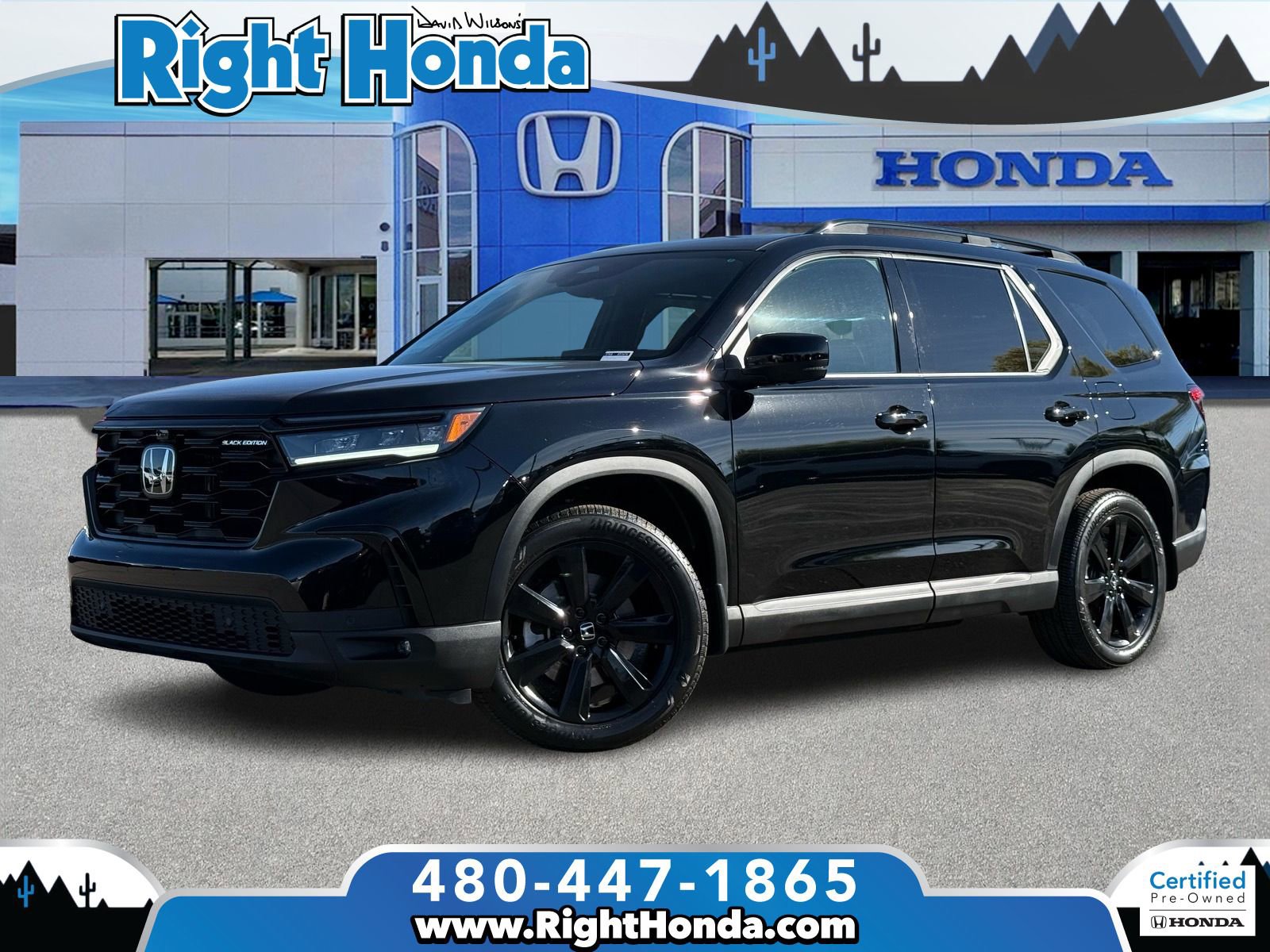 Certified 2025 Honda Pilot Black Edition image 1