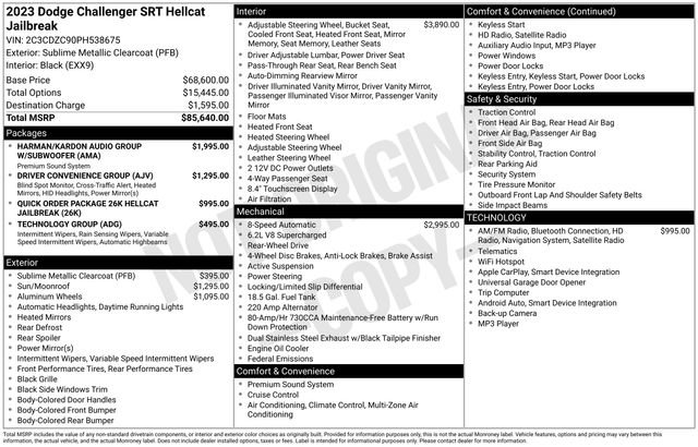 Used 2023 Dodge Challenger SRT Hellcat image 5