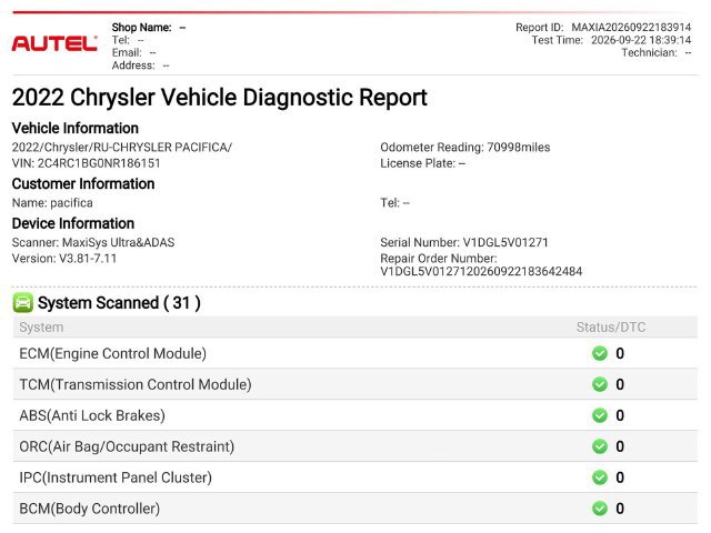 Used 2022 Chrysler Pacifica Touring-L FWD image 3