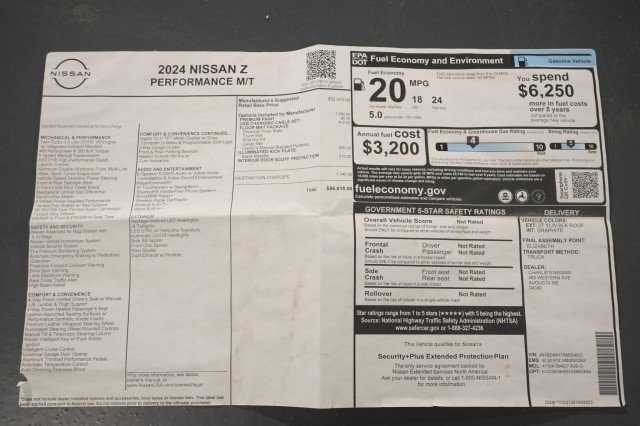 Used 2024 Nissan Z Performance w/ Floor Mat Package RWD image 55