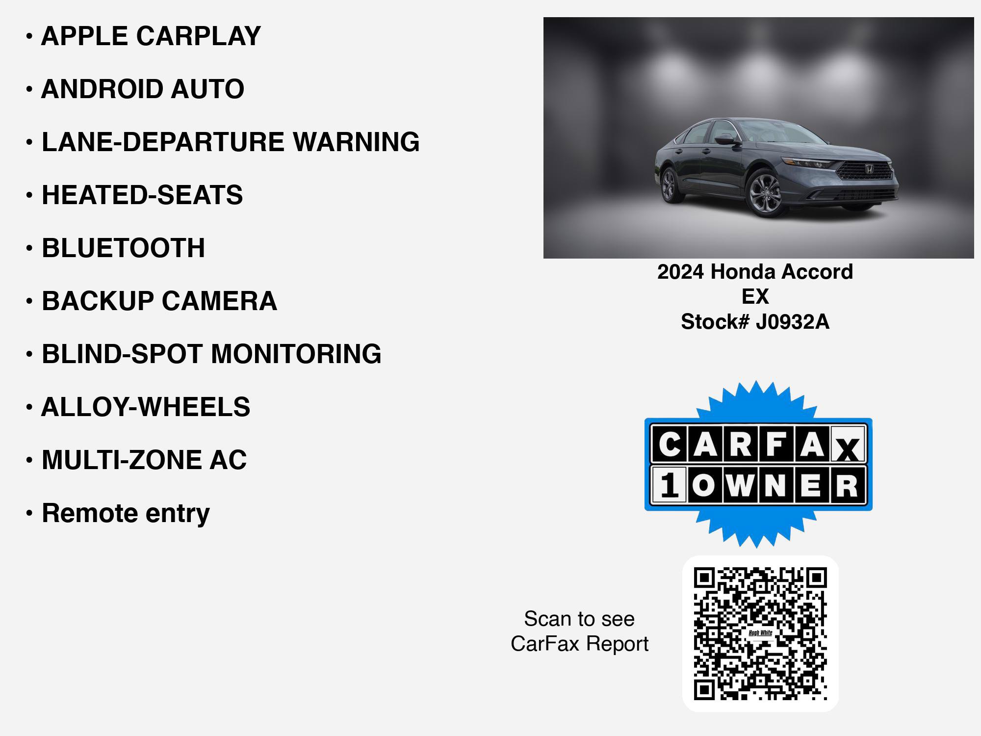 Used 2024 Honda Accord EX image 7