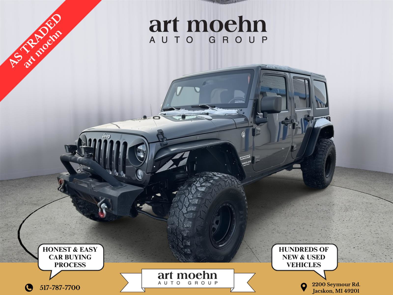 Used 2017 Jeep Wrangler Unlimited Sport w/ Quick Order Package 24S