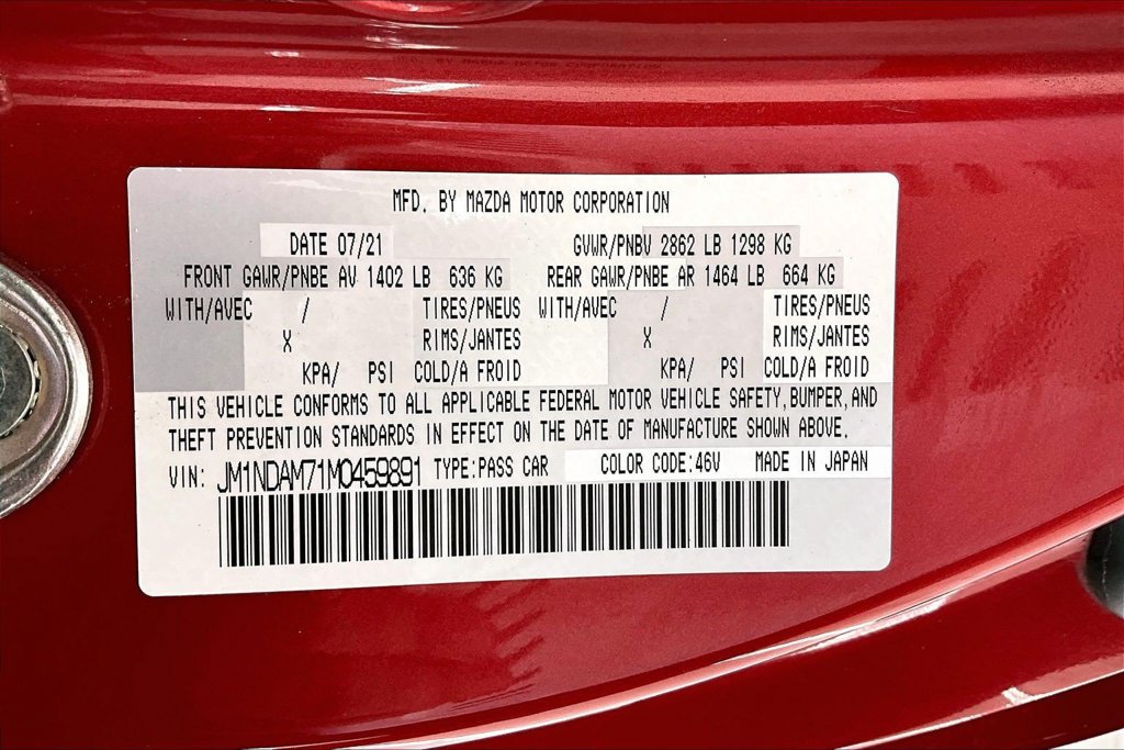 Used 2021 MAZDA MX-5 Miata RF Grand Touring RWD image 30
