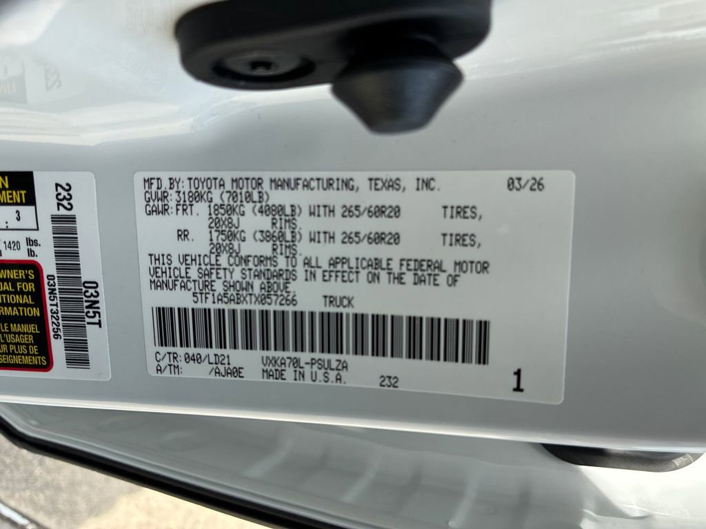 New 2026 Toyota Tundra Limited image 54