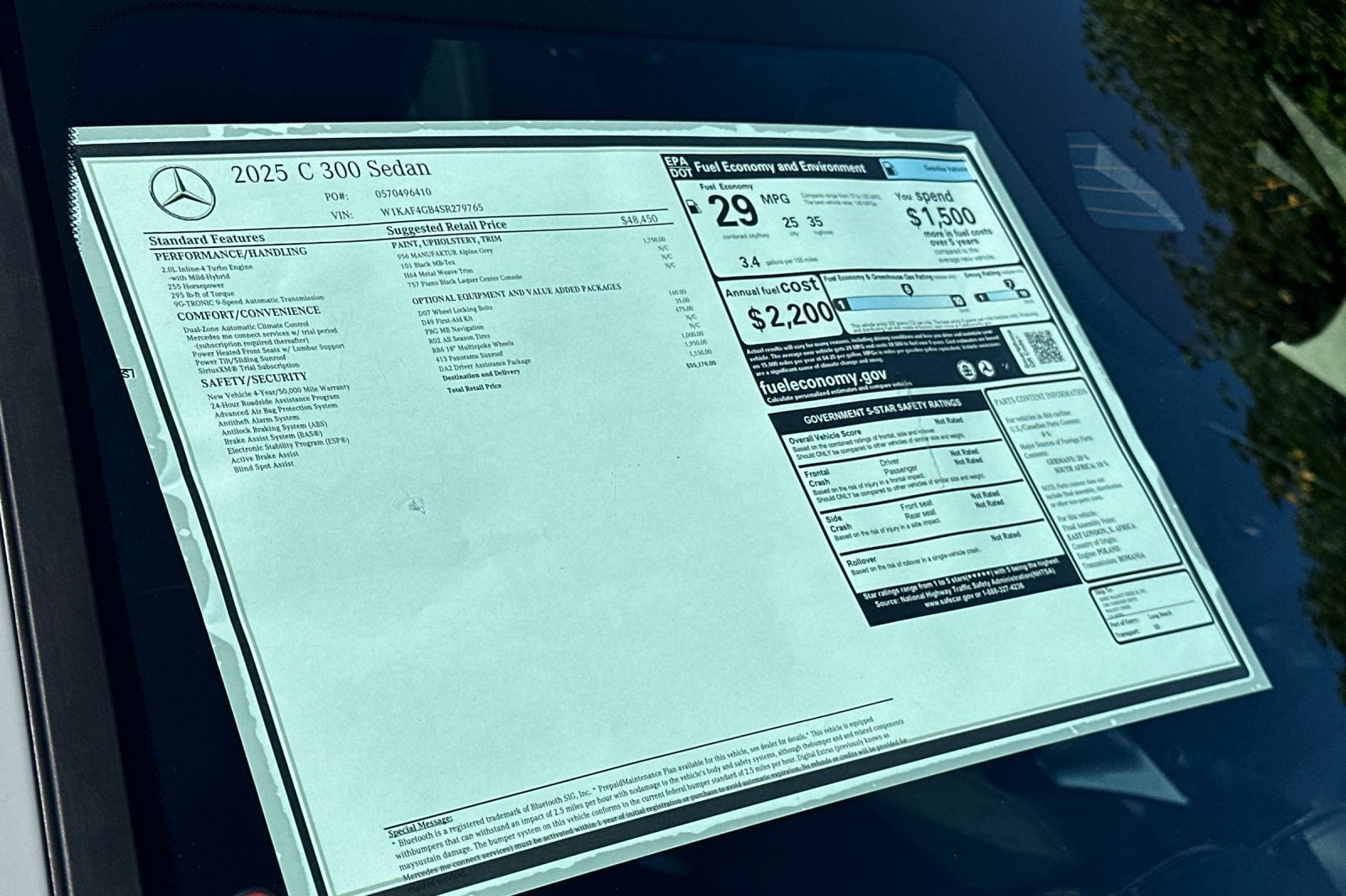 New 2025 Mercedes-Benz C 300 Sedan image 39