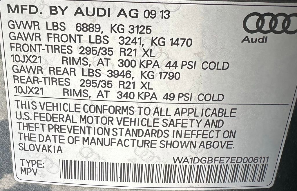 Used 2014 Audi Q7 3.0T S line Prestige w/ Technology Package AWD/4WD image 40