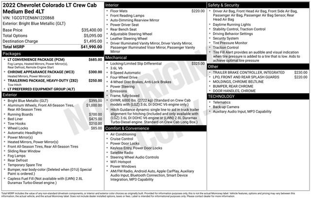 Used 2022 Chevrolet Colorado LT w/ LT Convenience Package image 7