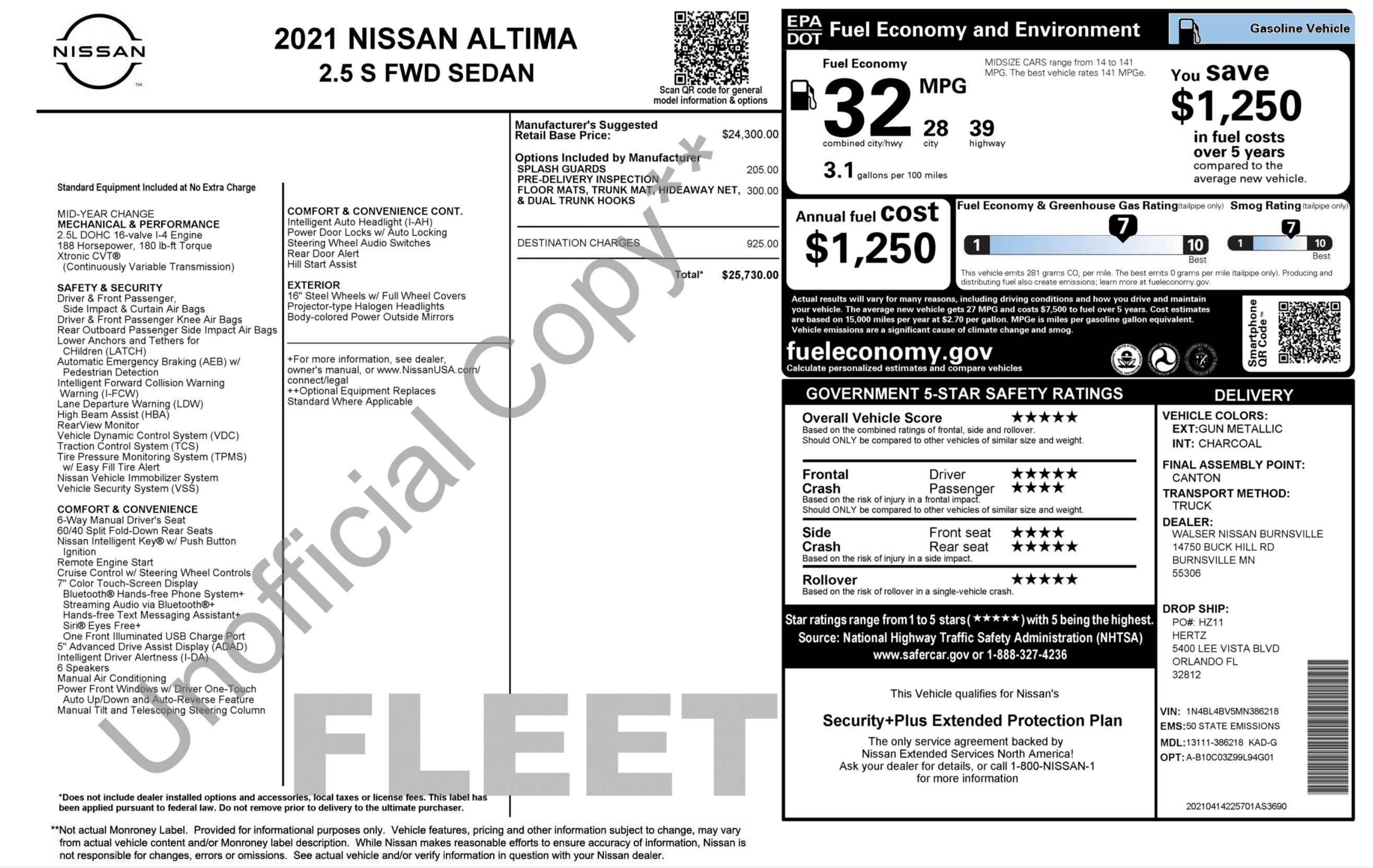 Used 2021 Nissan Altima 2.5 S image 2