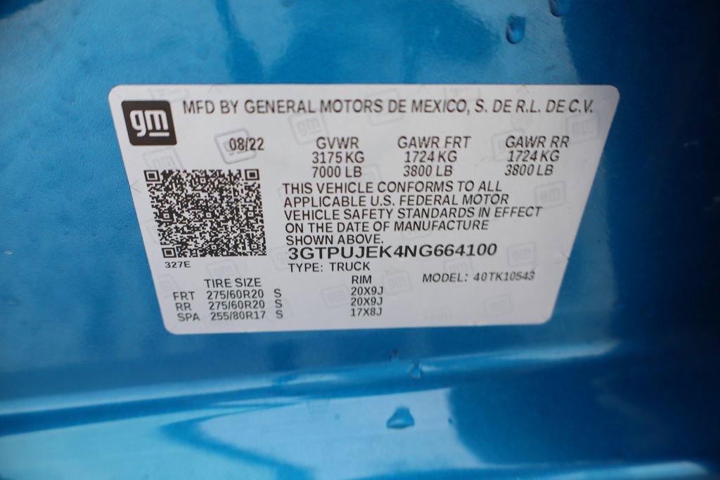 Used 2022 GMC Sierra 1500 Elevation image 50