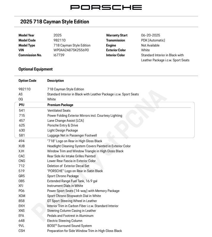Used 2025 Porsche 718 Cayman w/ Sport Chrono Package image 23