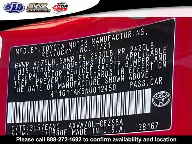 Used 2022 Toyota Camry SE FWD image 20