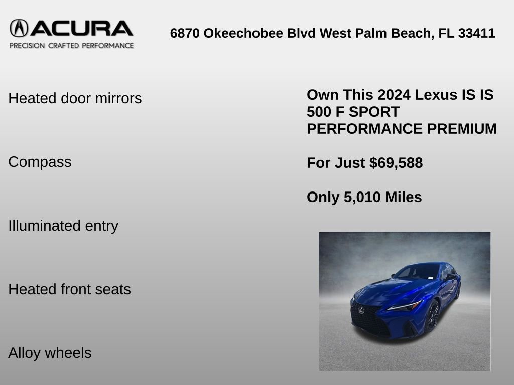 Used 2024 Lexus IS 500 RWD image 12