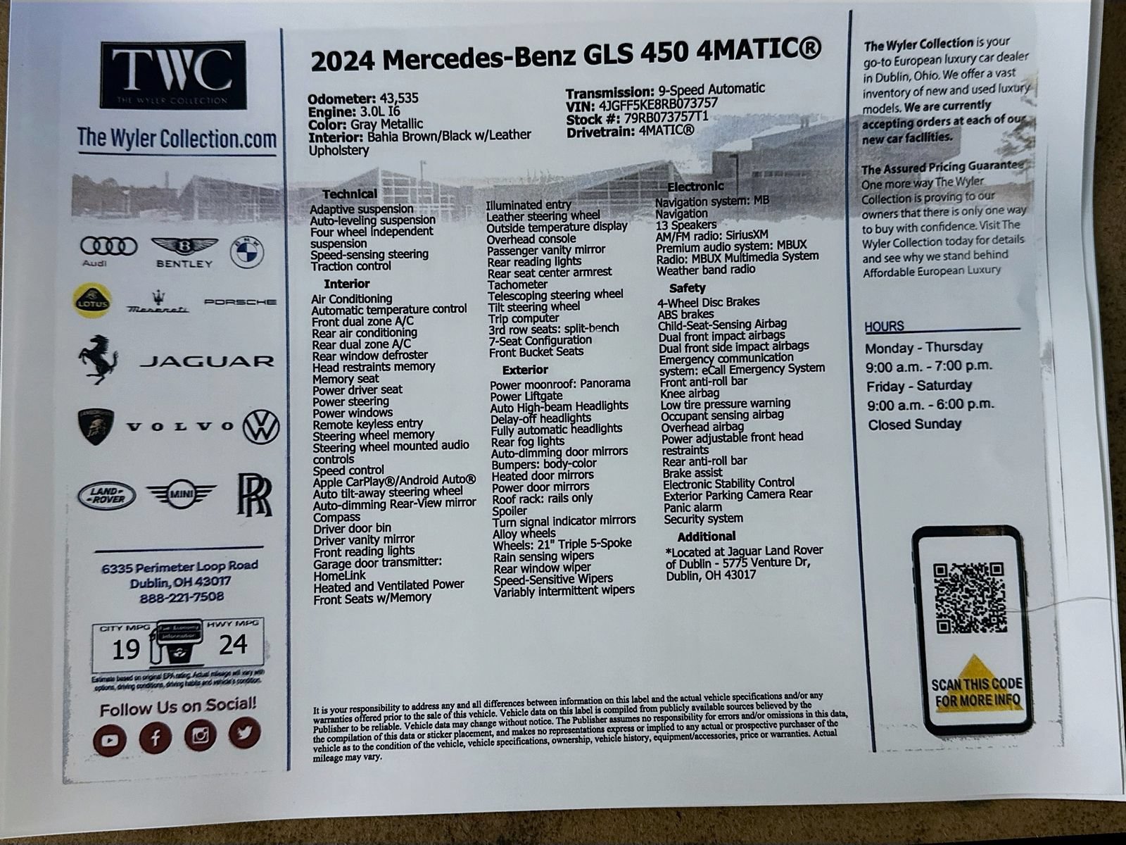 Used 2024 Mercedes-Benz GLS 450 4MATIC image 48