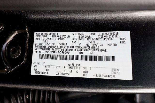 Used 2017 Ford F150 Raptor w/ Equipment Group 802A Luxury image 62