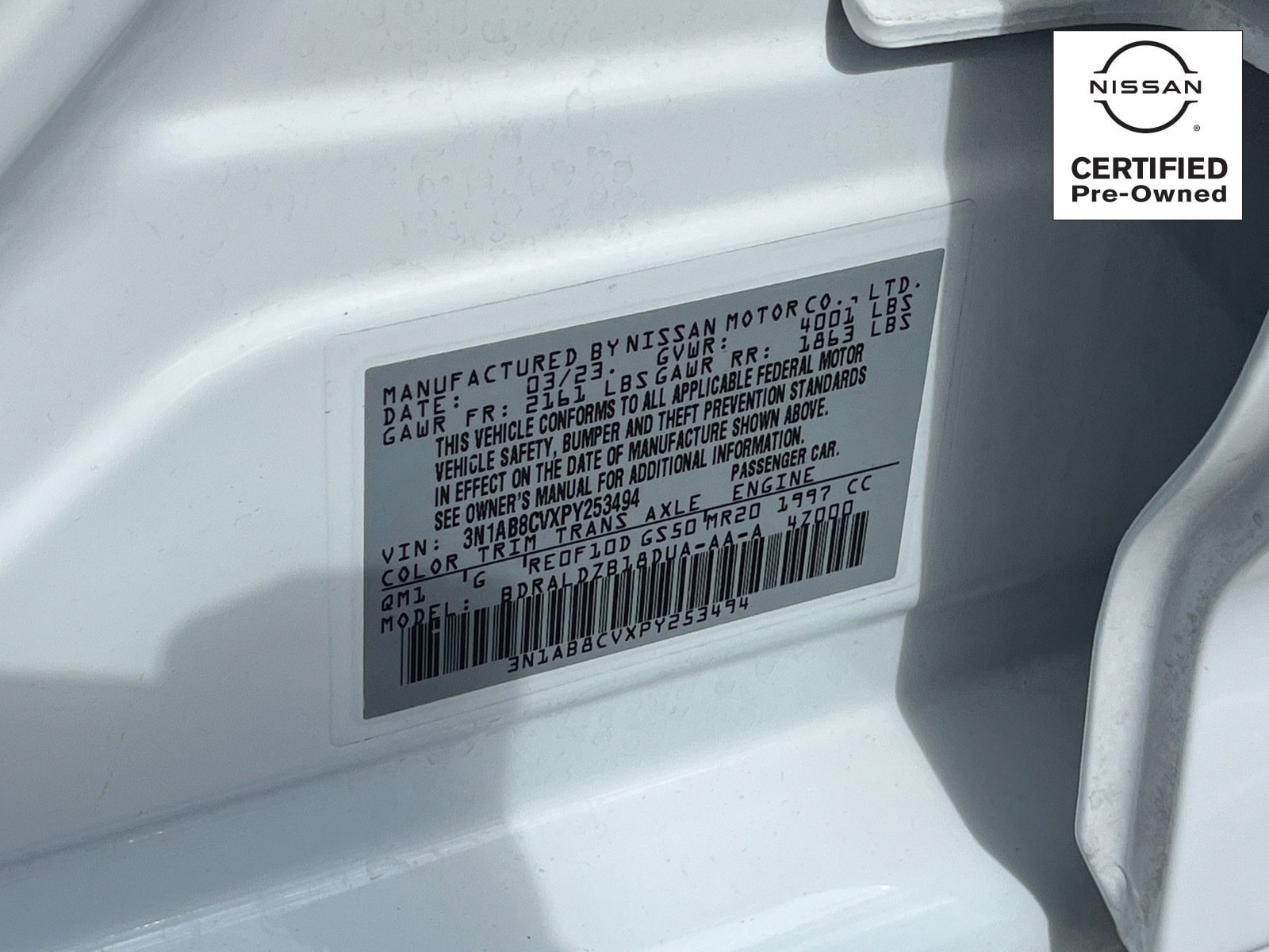 Certified 2023 Nissan Sentra SV FWD image 29
