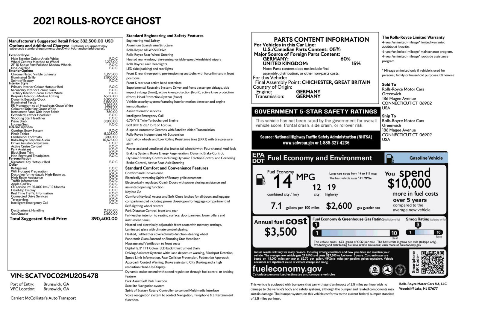 Used 2021 Rolls-Royce Ghost image 70