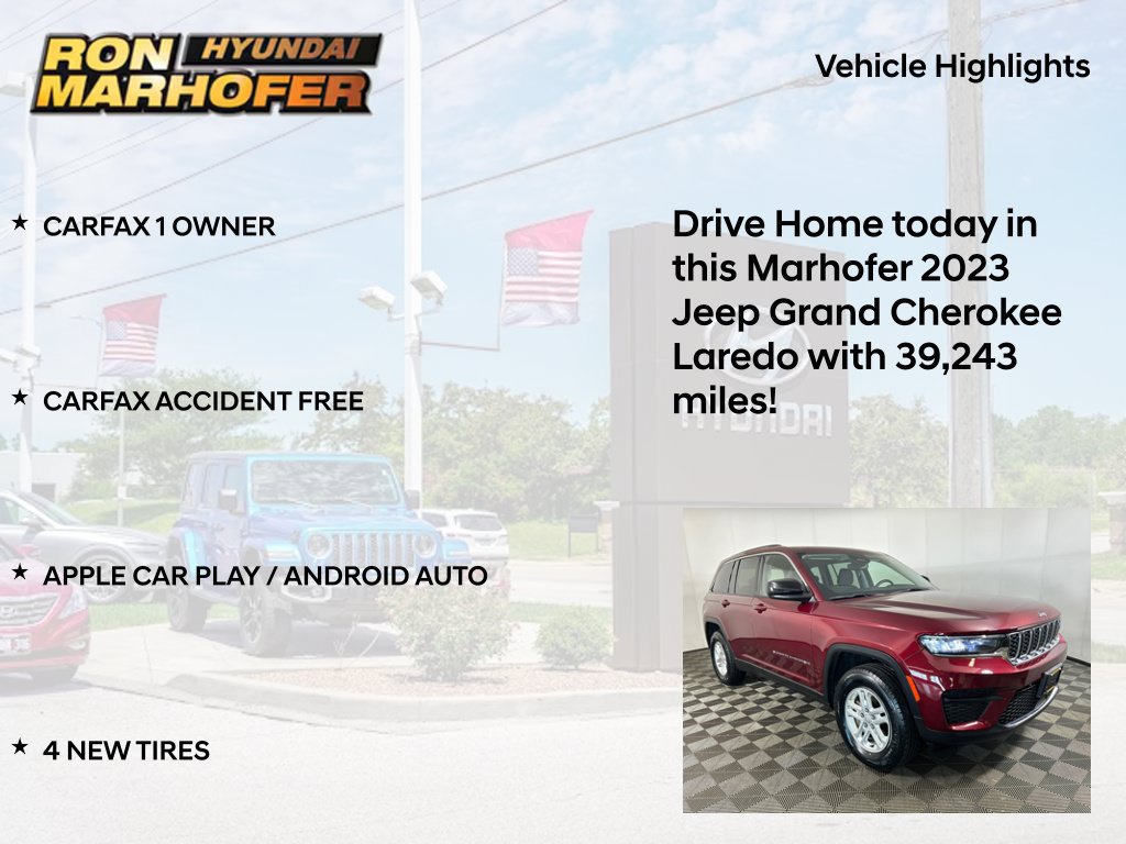 Used 2023 Jeep Grand Cherokee Laredo w/ Luxury Tech Group I AWD/4WD image 15