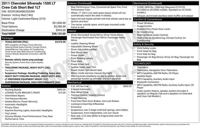 Used 2011 Chevrolet Silverado 1500 LT w/ Texas Edition RWD image 7
