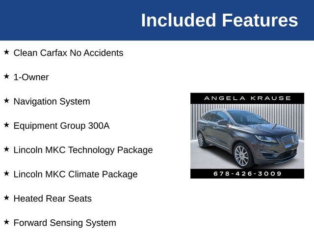 Certified 2019 Lincoln MKC Reserve w/ MKC Technology Package image 5