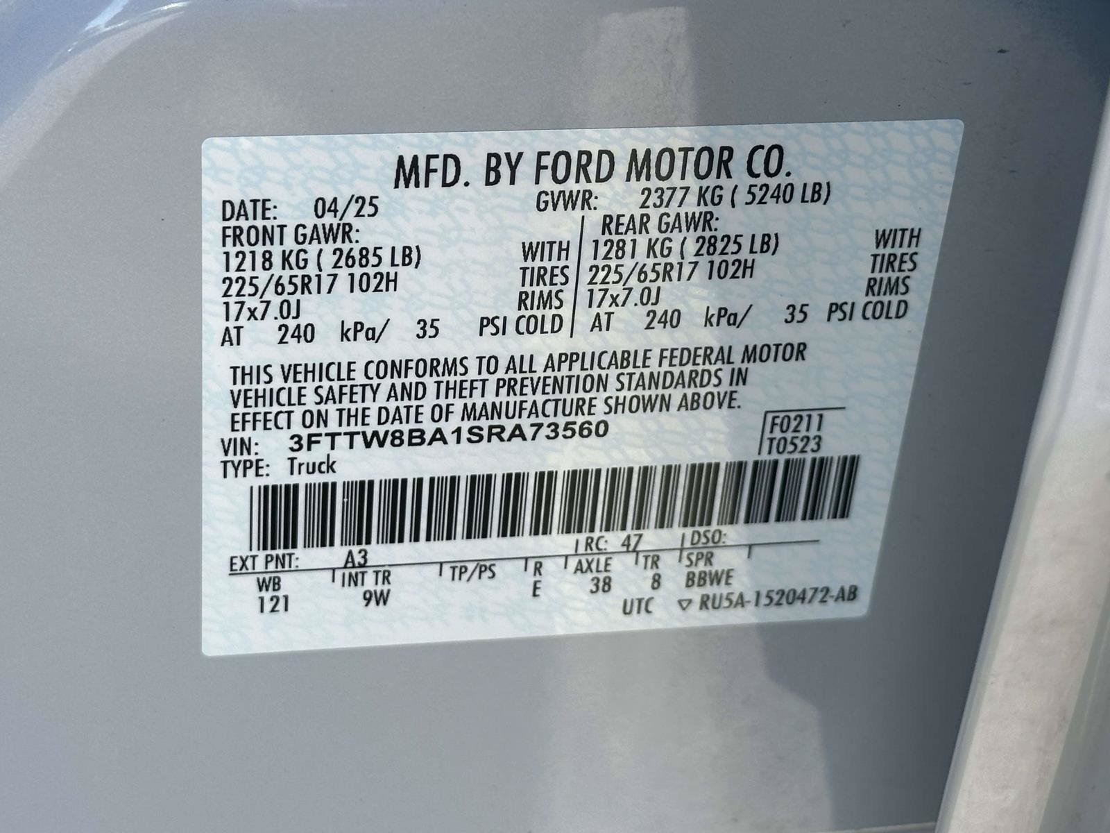 Used 2025 Ford Maverick XL w/ Equipment Group 102A AWD/4WD image 30