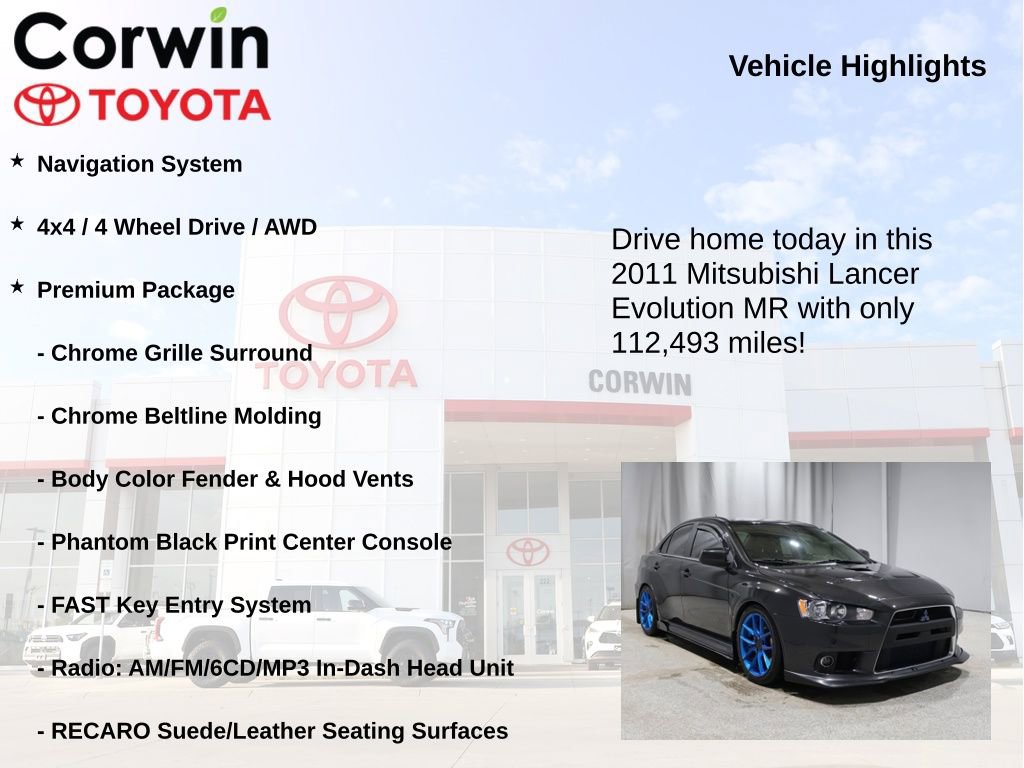 Used 2011 Mitsubishi Lancer Evolution MR image 6