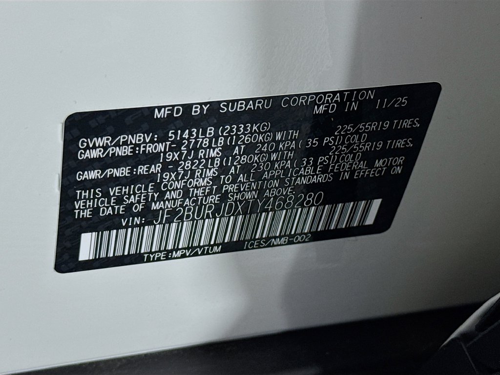 Used 2026 Subaru Outback Touring XT AWD/4WD image 33