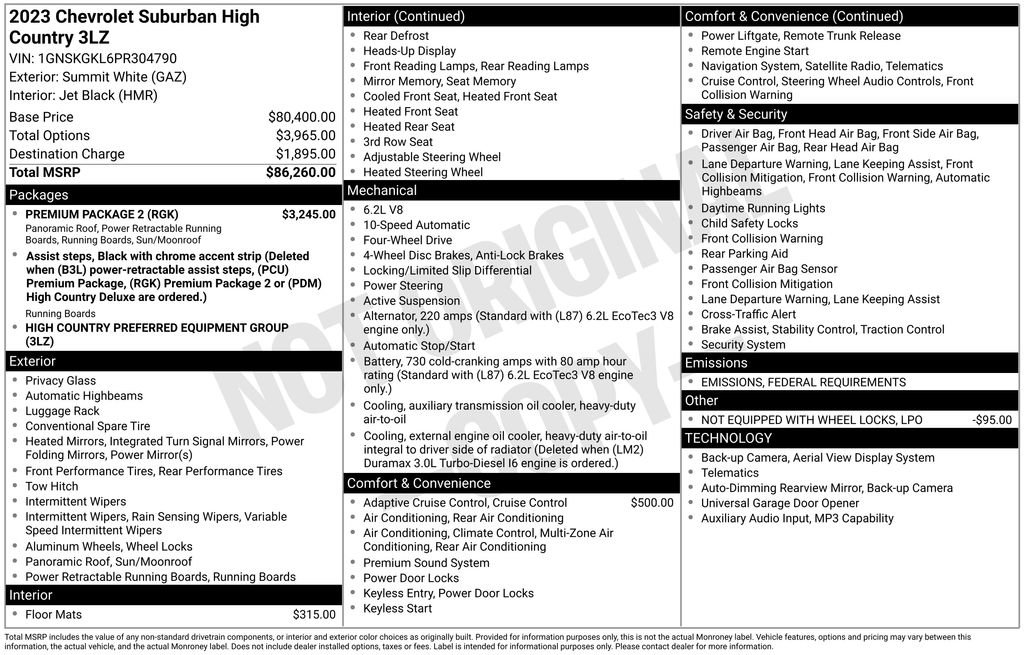 Certified 2023 Chevrolet Suburban High Country w/ Premium Package 2 image 38
