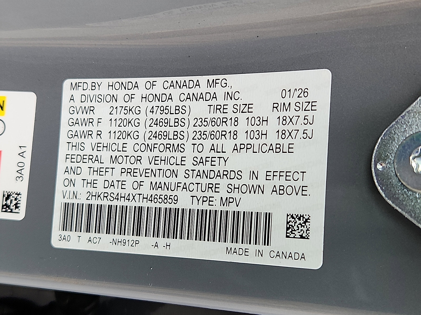 New 2026 Honda CR-V EX image 17