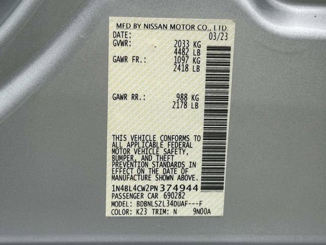 Used 2023 Nissan Altima 2.5 SR w/ SR Premium Package image 27