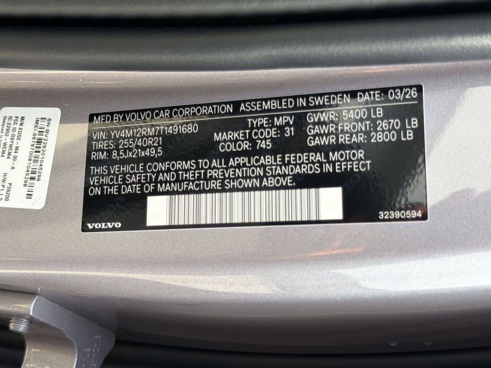 New 2026 Volvo XC60 B5 Ultra w/ Protection Package Premier AWD/4WD image 27