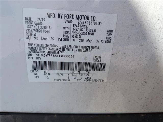 Used 2015 Ford Explorer Limited w/ Equipment Group 301A FWD image 15