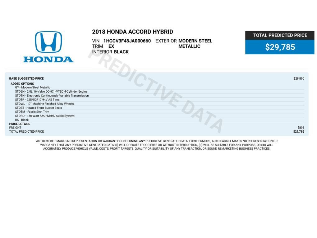 Used 2018 Honda Accord EX image 2