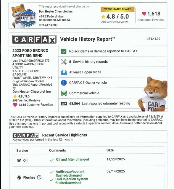 Used 2023 Ford Bronco Sport Big Bend image 5