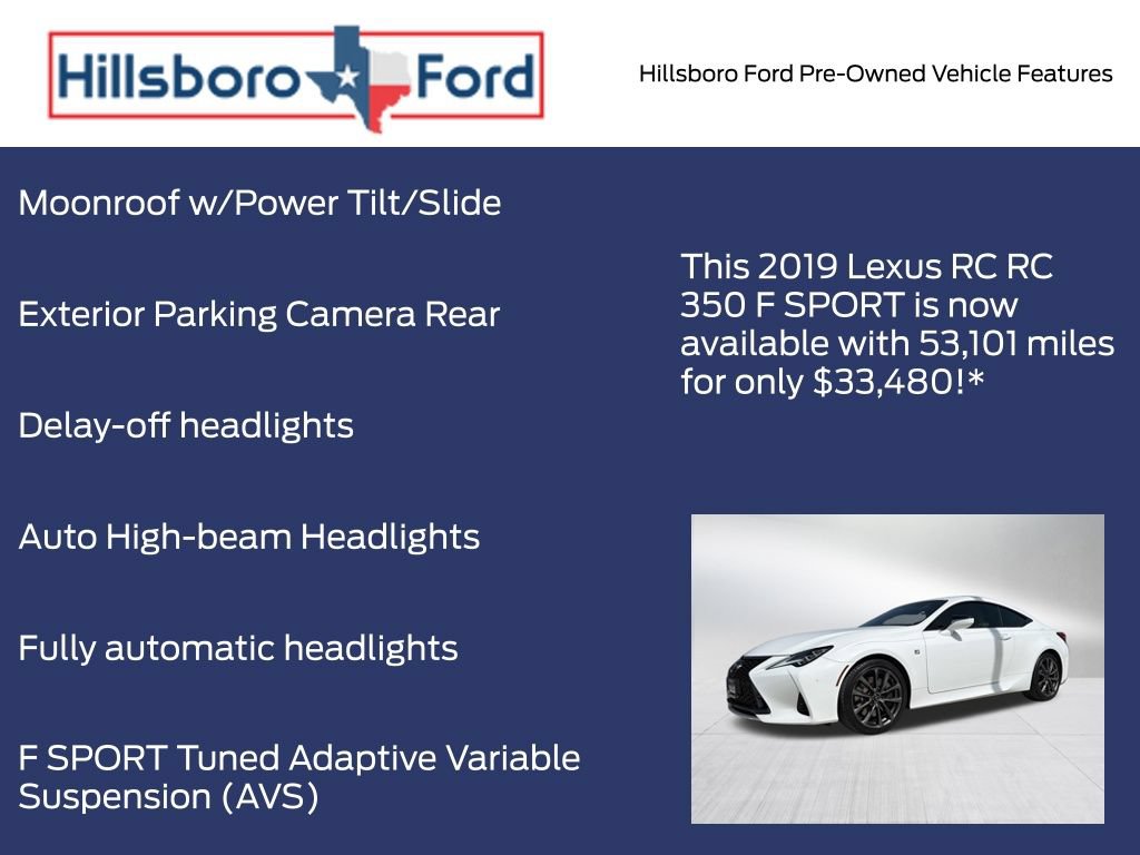 Used 2019 Lexus RC 350 F Sport RWD image 13