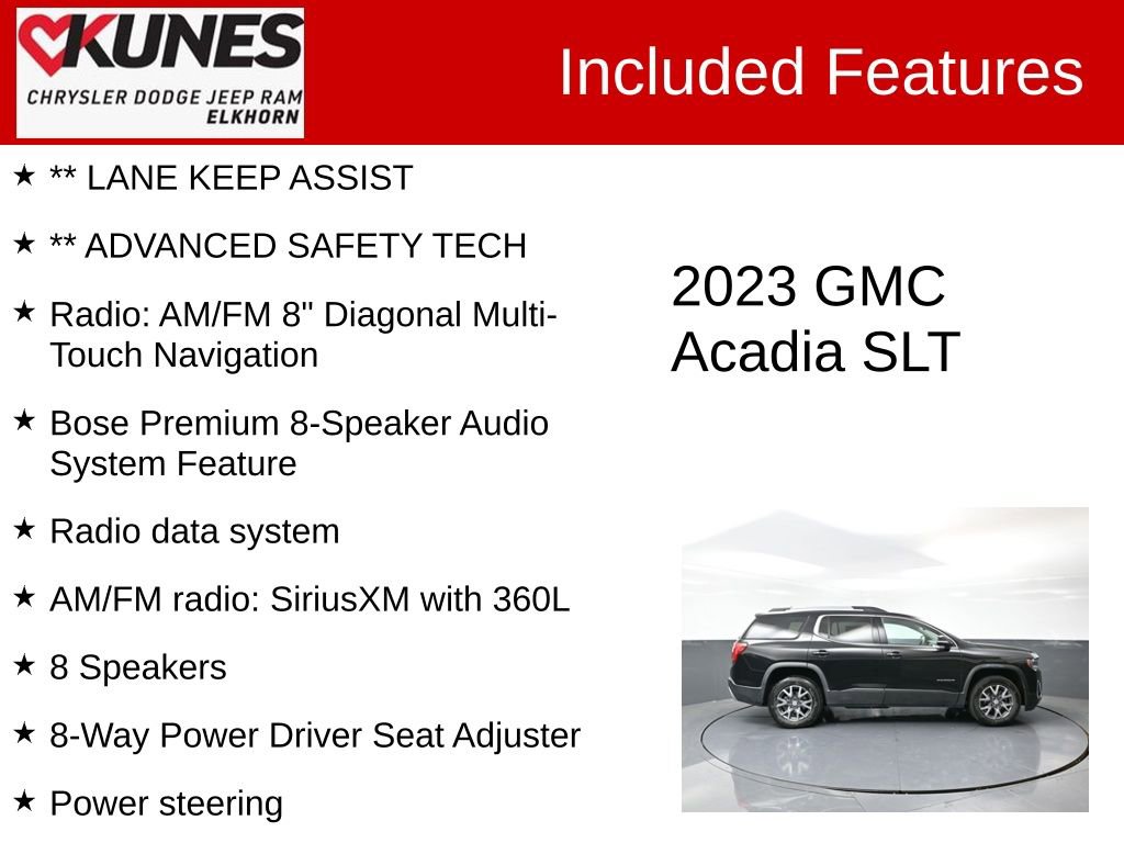 Used 2023 GMC Acadia SLT image 4