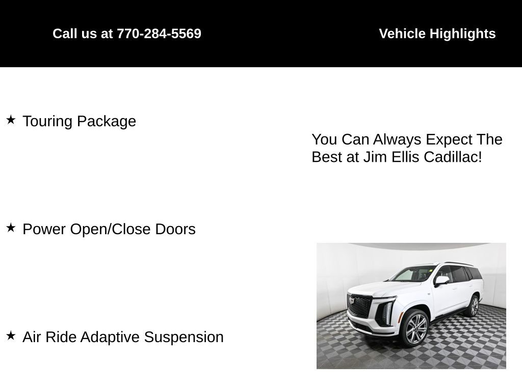 Certified 2025 Cadillac Escalade Sport Platinum w/ LPO, Floor Liner Package image 5