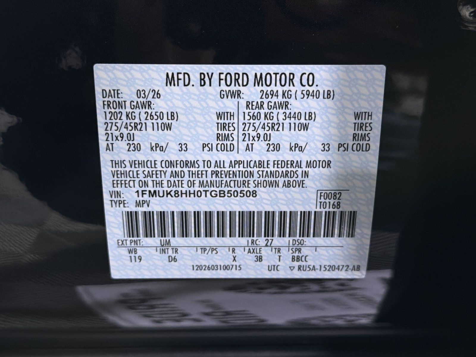 New 2026 Ford Explorer Platinum w/ LUX Leather Package AWD/4WD image 41