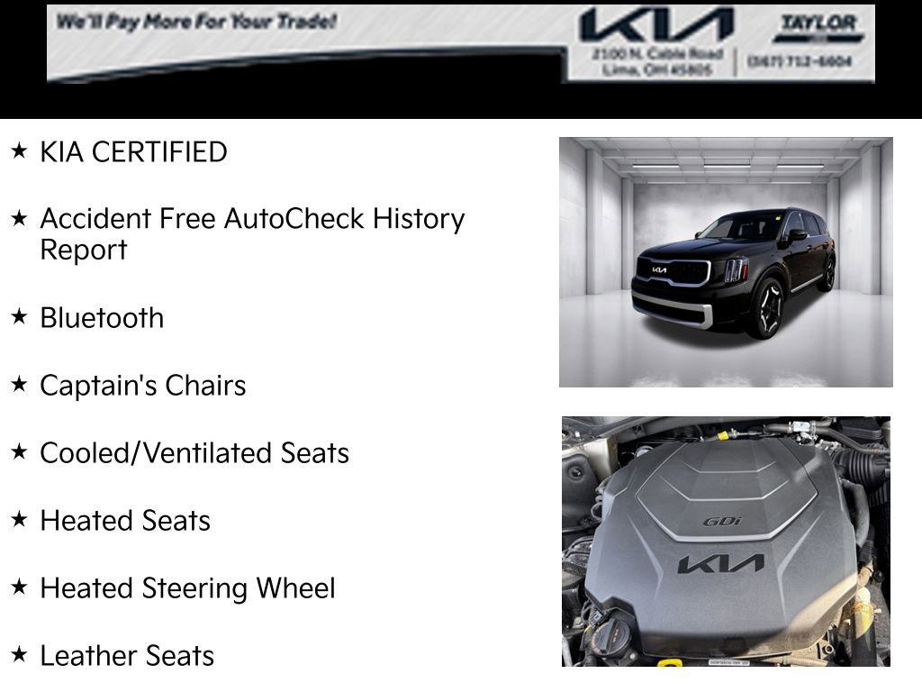 Used 2024 Kia Telluride EX w/ EX Captain's Chair Package image 4