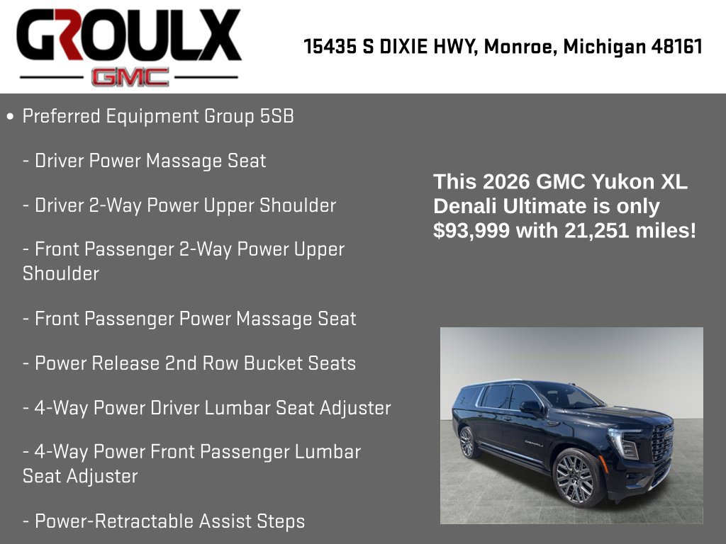 Used 2026 GMC Yukon XL Denali Ultimate AWD/4WD image 8