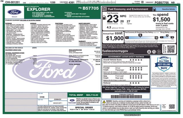 Certified 2023 Ford Explorer ST-Line w/ Class IV Trailer Tow Package AWD/4WD image 40
