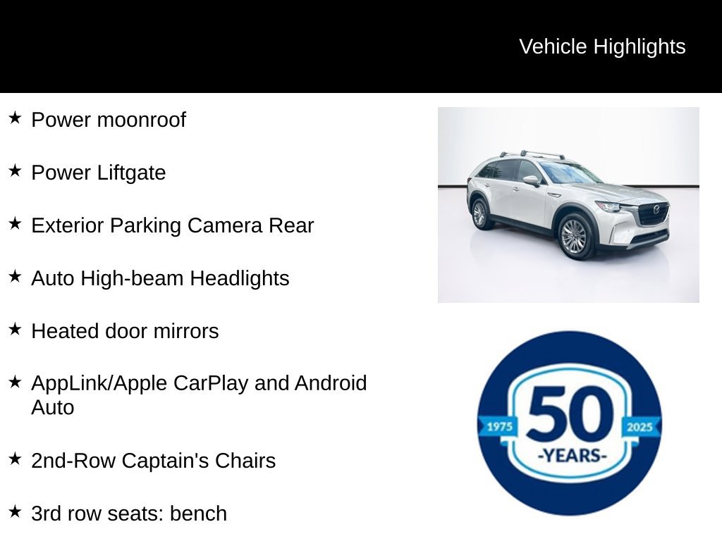 Used 2025 MAZDA CX-90 Plug-In Hybrid w/ Preferred AWD/4WD image 9