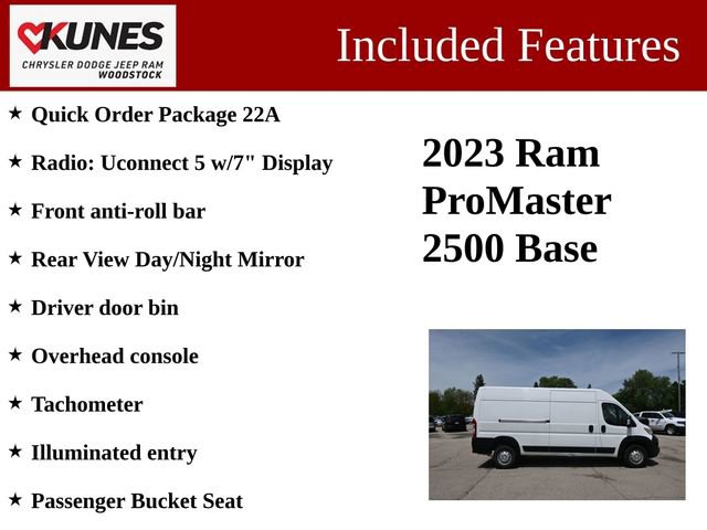 Used 2023 RAM ProMaster 2500 FWD image 3