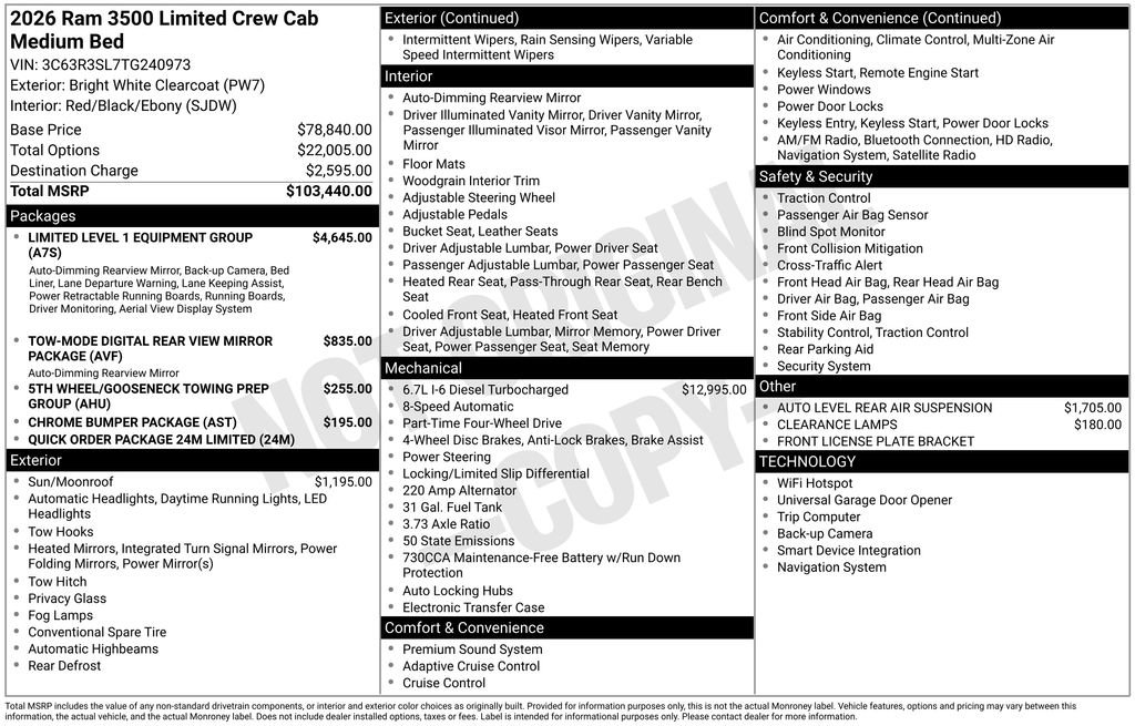 New 2026 RAM 3500 Limited image 35