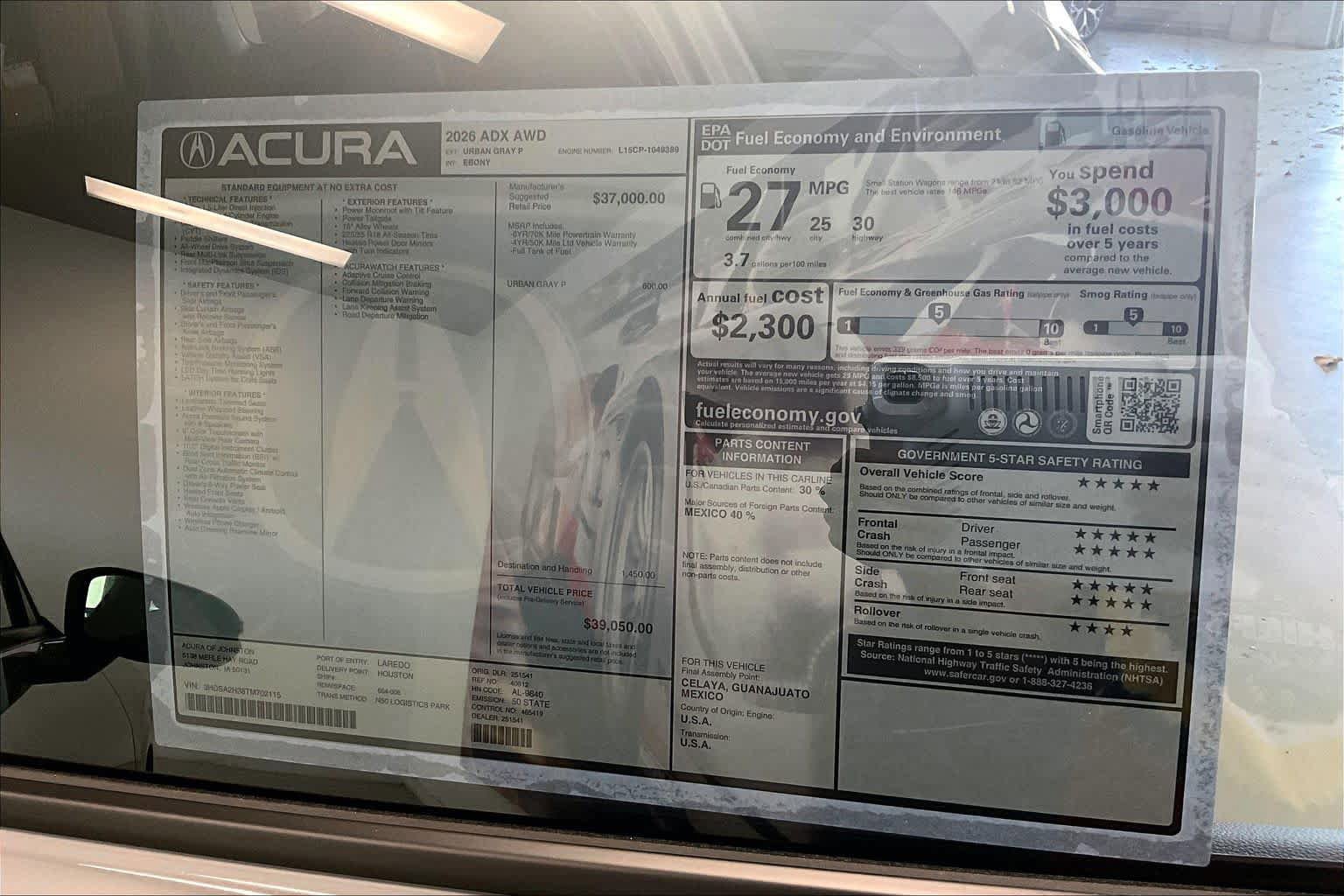 New 2026 Acura ADX AWD image 23