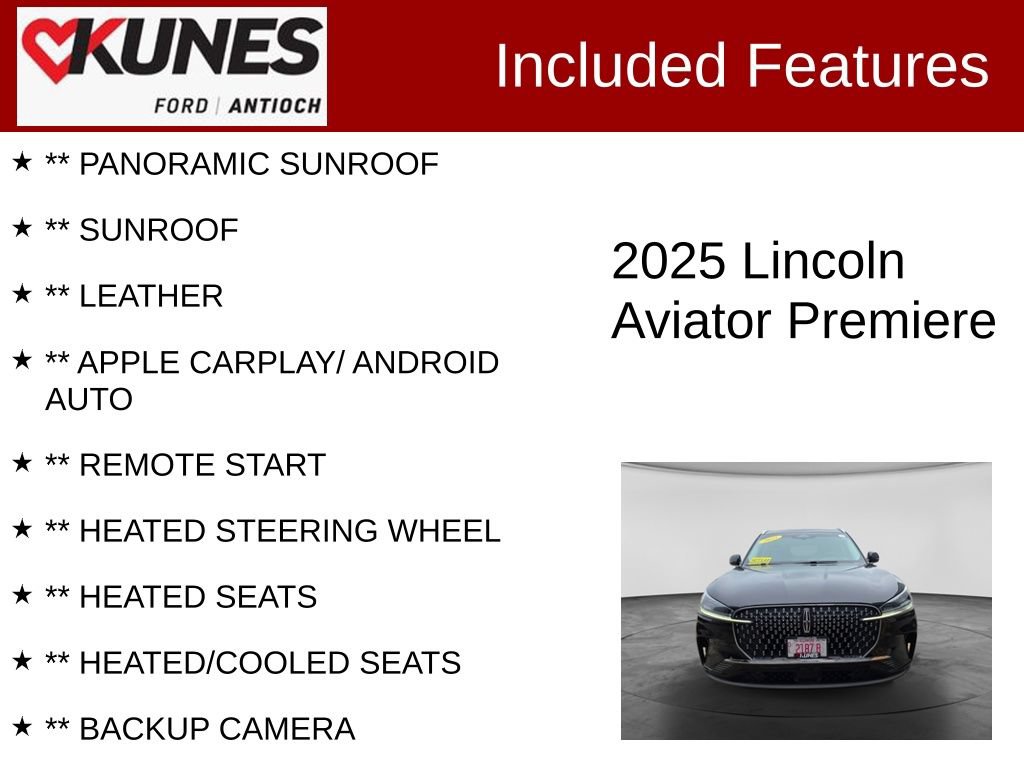 Used 2025 Lincoln Aviator AWD image 3