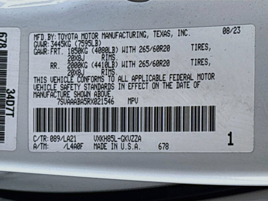 Certified 2024 Toyota Sequoia Platinum AWD/4WD image 36