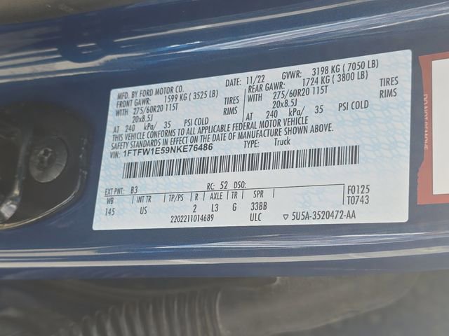 Used 2022 Ford F150 XLT w/ Equipment Group 302A High image 35